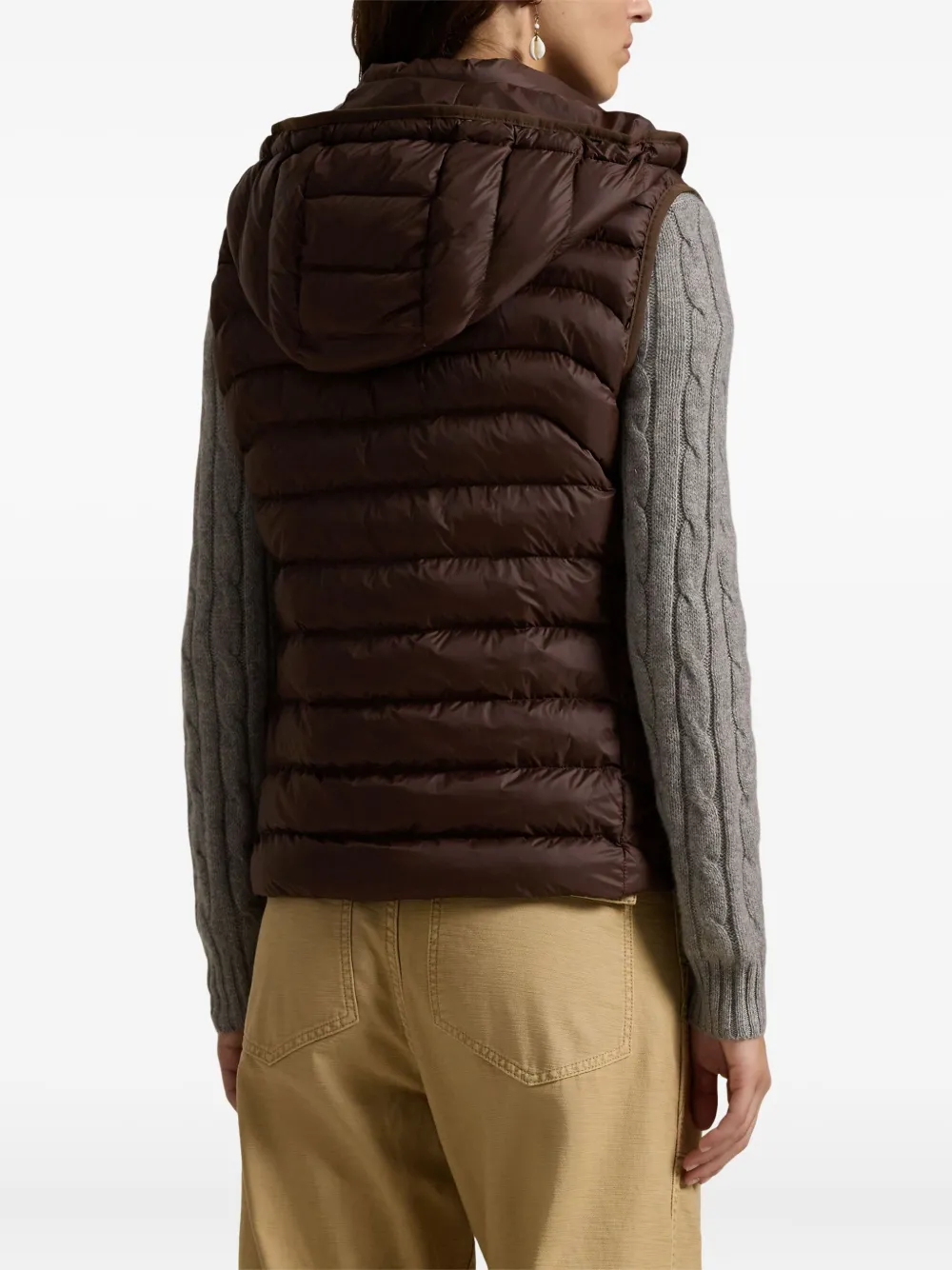 Polo Ralph Lauren Bodywarmer met capuchon Bruin