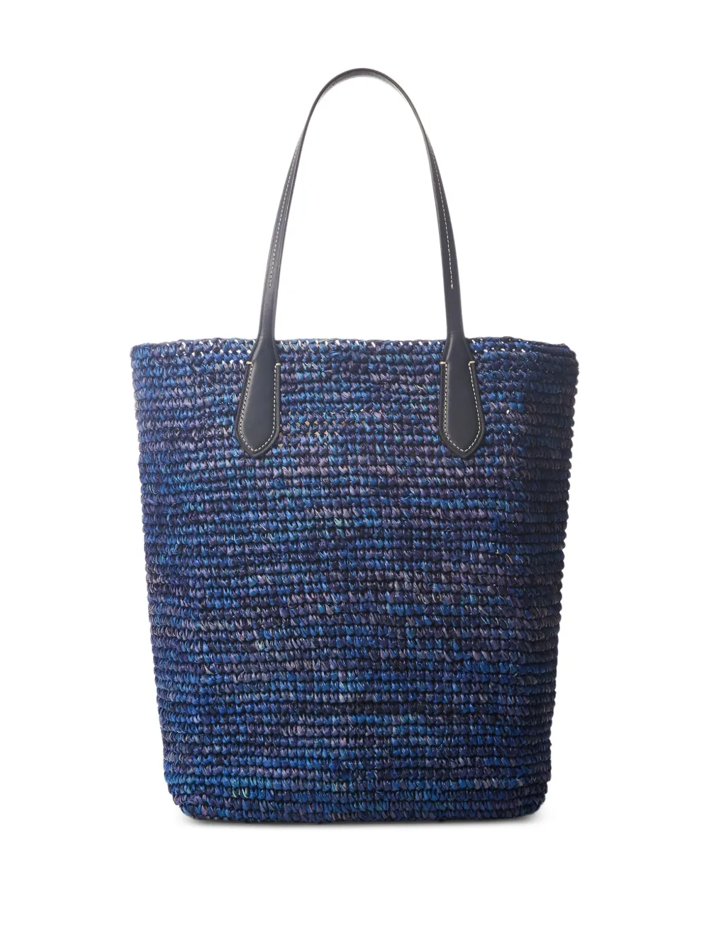 Polo Ralph Lauren large Big Pony raffia tote bag Blauw