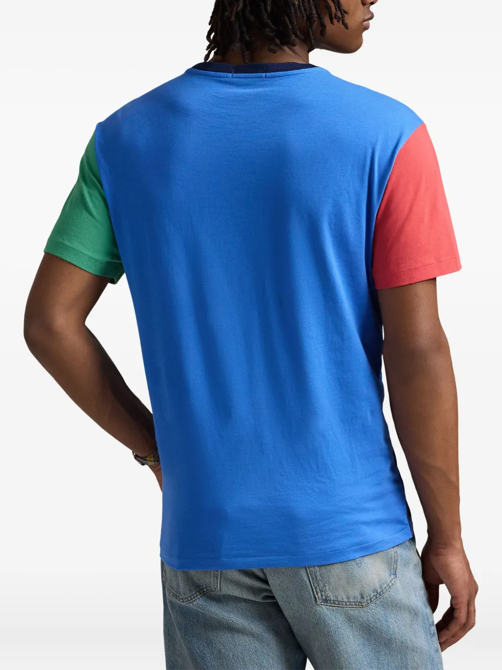 Polo Ralph Lauren T-shirt met colourblocking Blauw