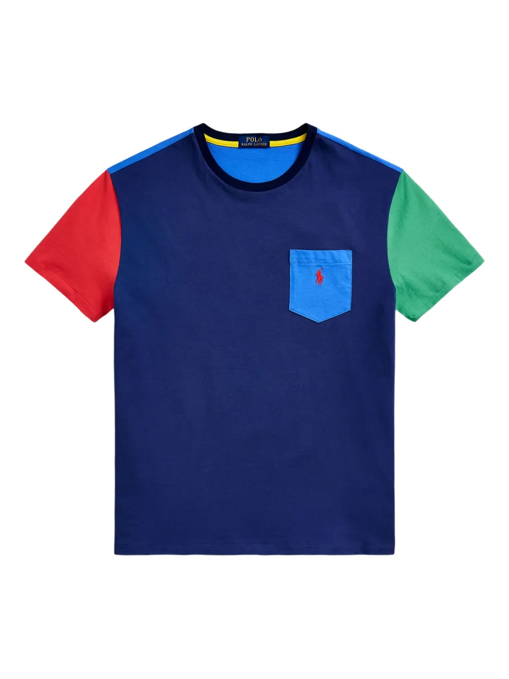 Polo Ralph Lauren colour-block T-shirt - ブルー Polo Ralph Lauren colour-block T-shirt - ブルー