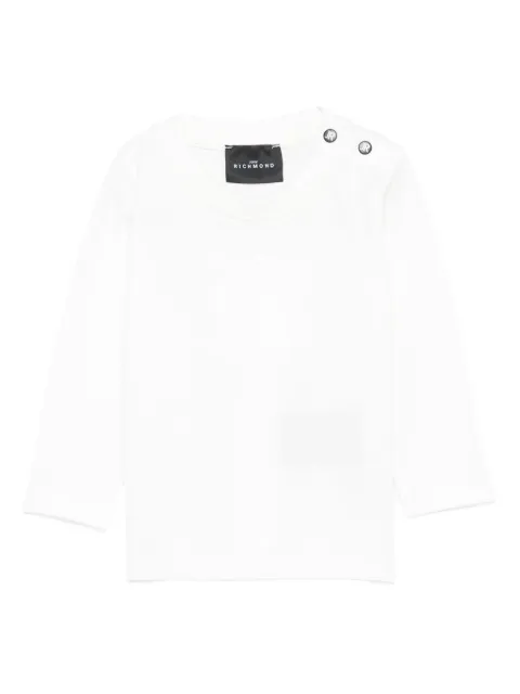 John Richmond Junior logo-print cotton top