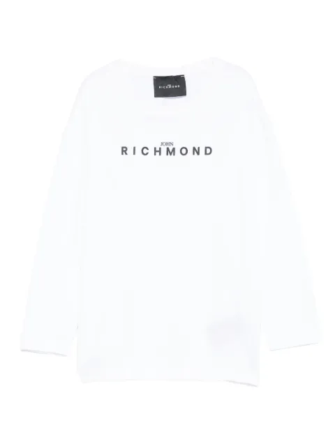John Richmond Junior logo-print long-sleeve top