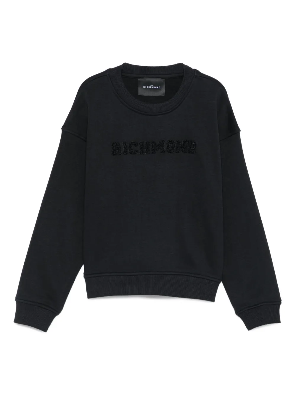 John Richmond Junior embroidered-logo sweatshirt Zwart