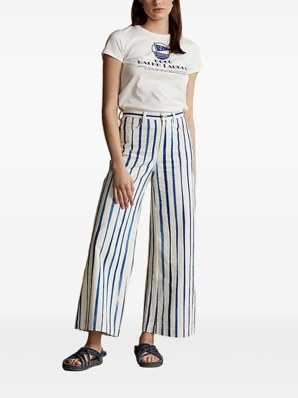 Polo Ralph Lauren Gestreepte broek - Wit
