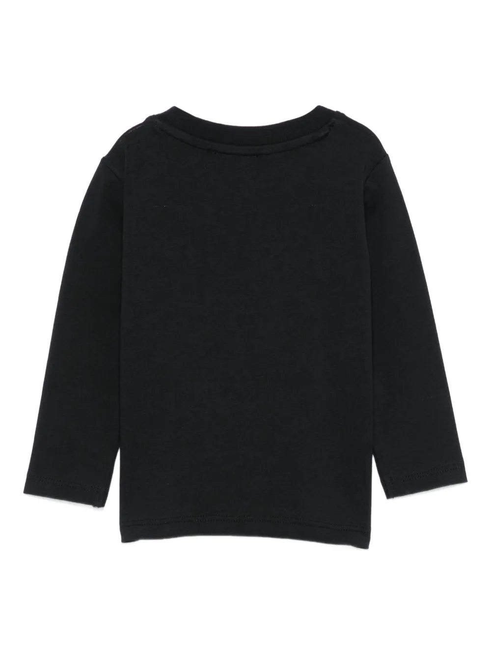 John Richmond Junior logo-embellished long-sleeve top Zwart