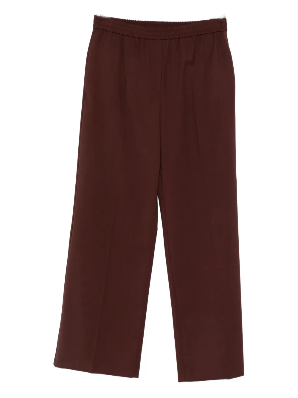 Weekend Max Mara Elasticated-waist Pants In Brown