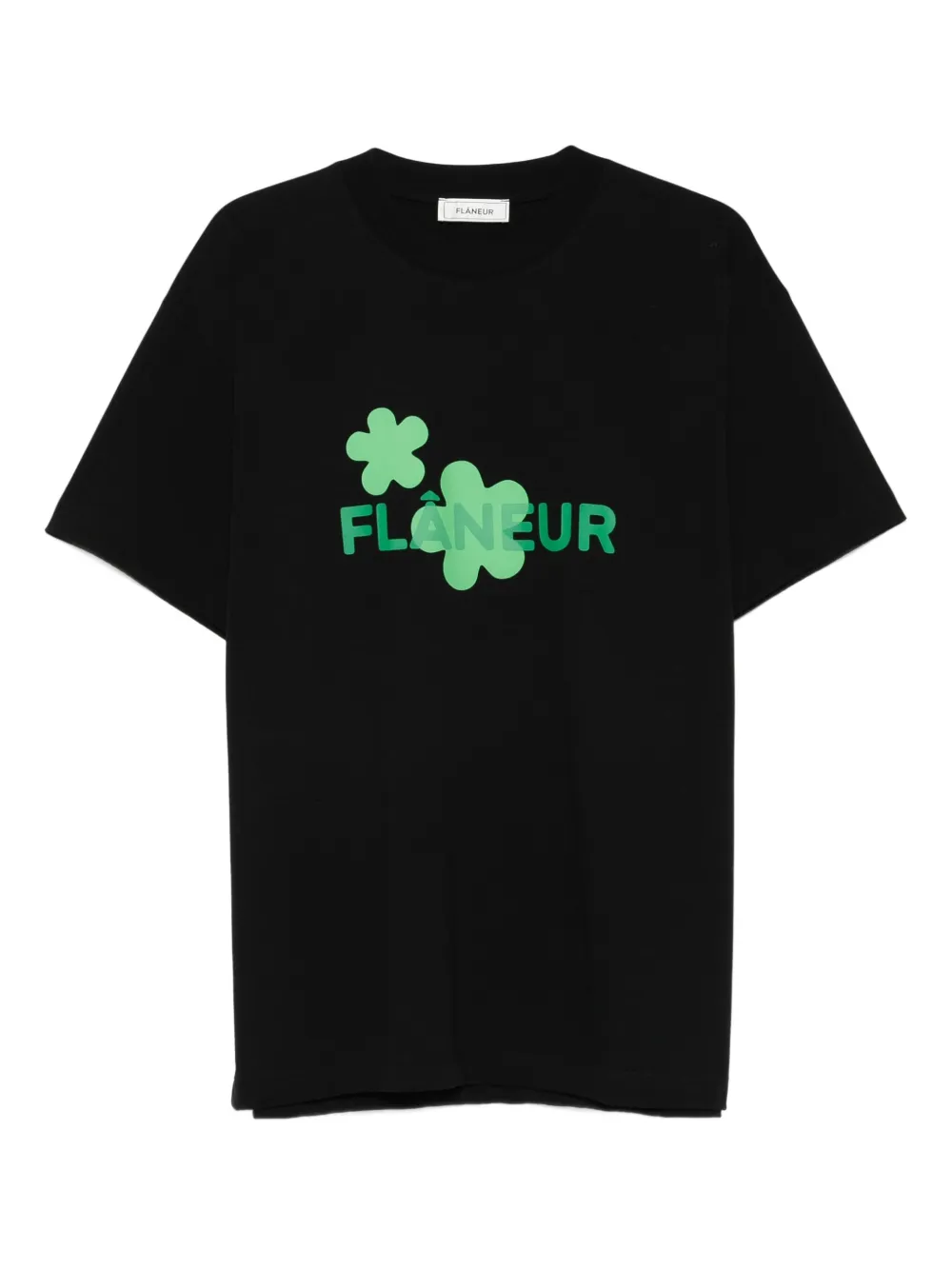 flower-print cotton T-shirt