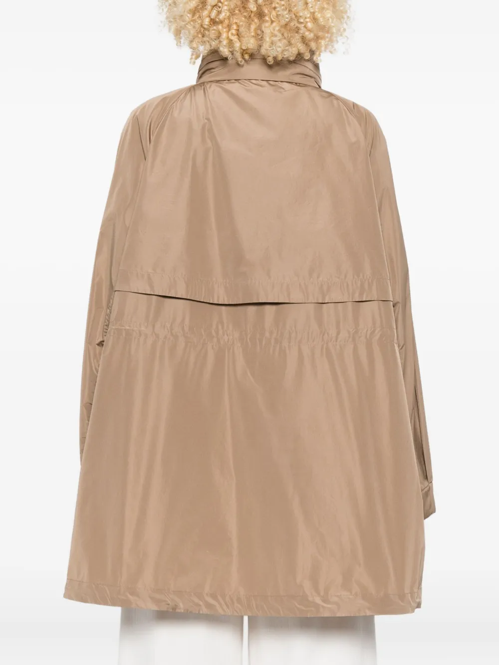 Weekend Max Mara Flap-pocket Parka Coat In Brown