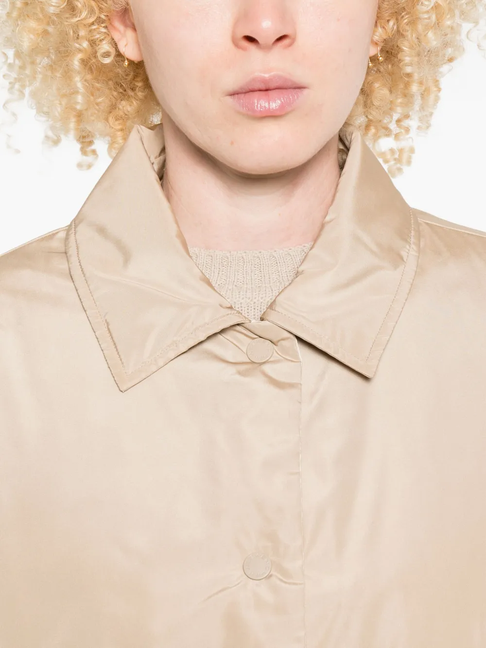 Weekend Max Mara Button-fastening Jacket In Neutral