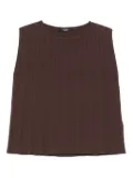 Weekend Max Mara pleated sleeveless top - Brown