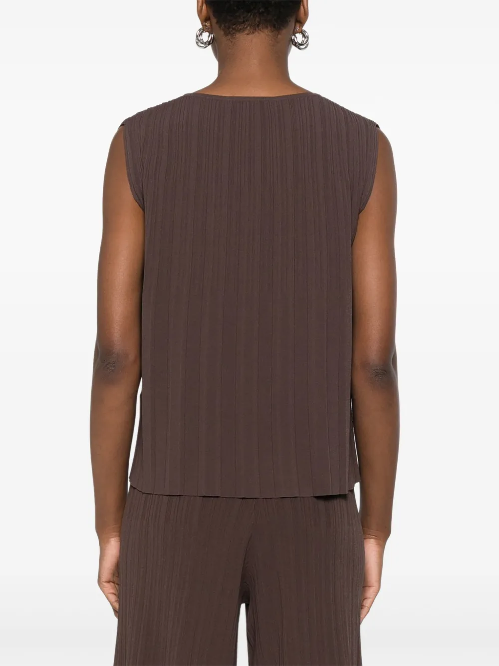 Weekend Max Mara Geplooide top Bruin