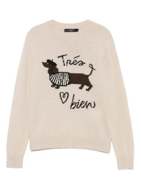 Weekend Max Mara embroidered crew-neck sweater 