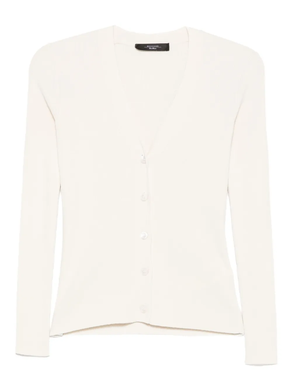 Weekend Max Mara ribbed-knit cardigan | Neutrals | Image 1