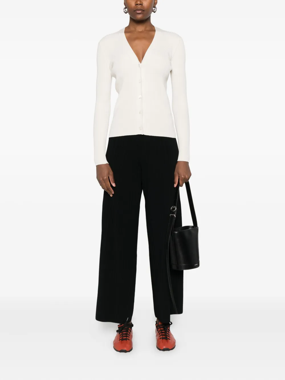 Weekend Max Mara elasticated-waistband trousers - Zwart