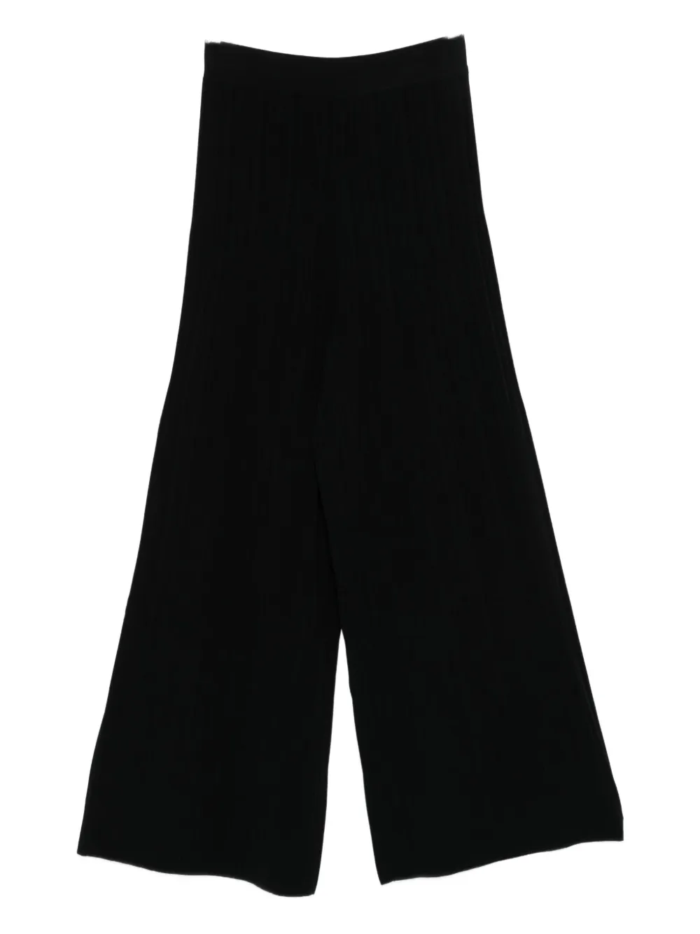 Weekend Max Mara Elasticated-waistband Trousers In Black