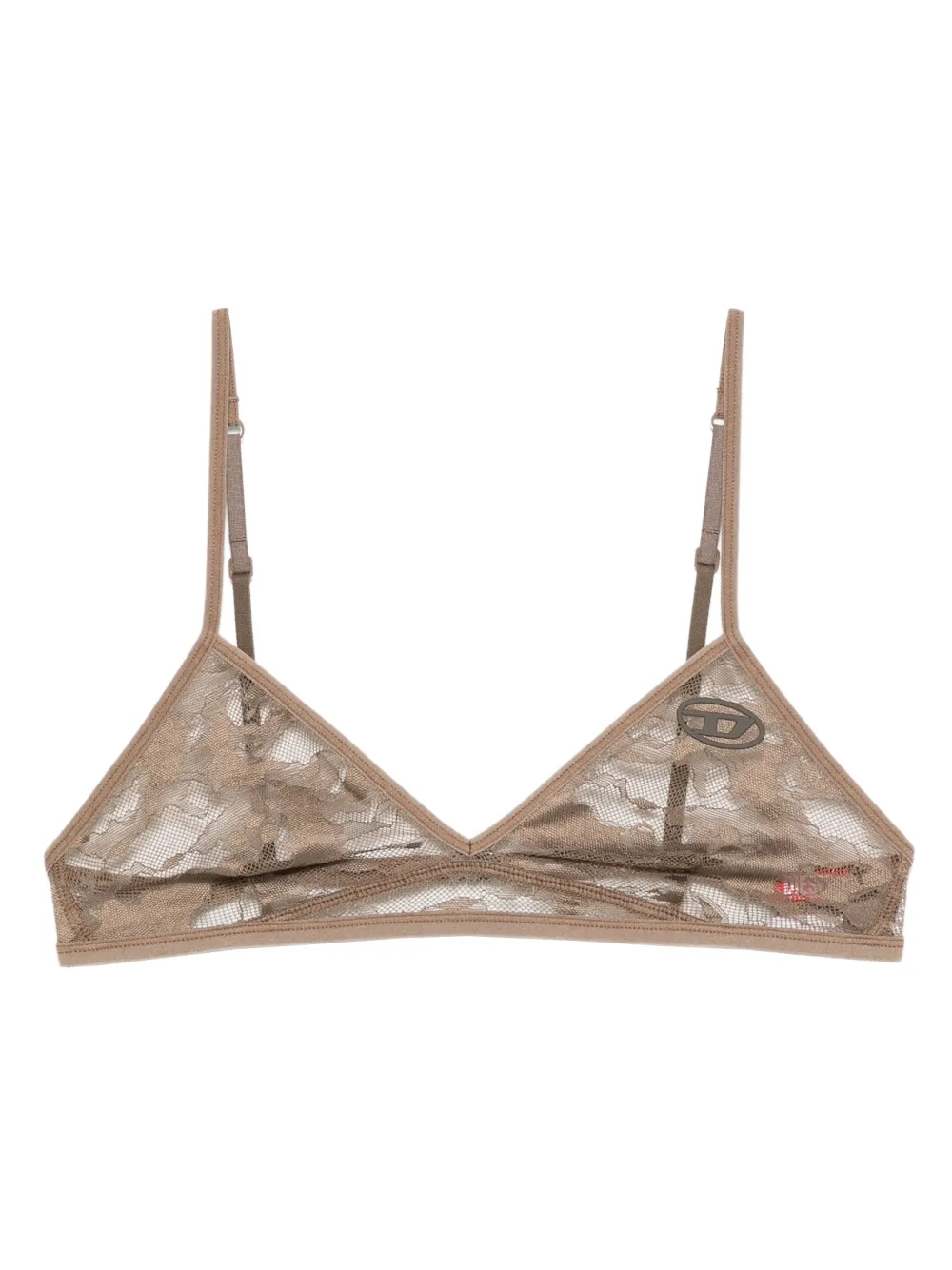 lace-trimmed triangle bra