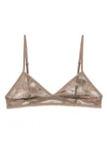 Diesel lace-trimmed triangle bra - Neutrals
