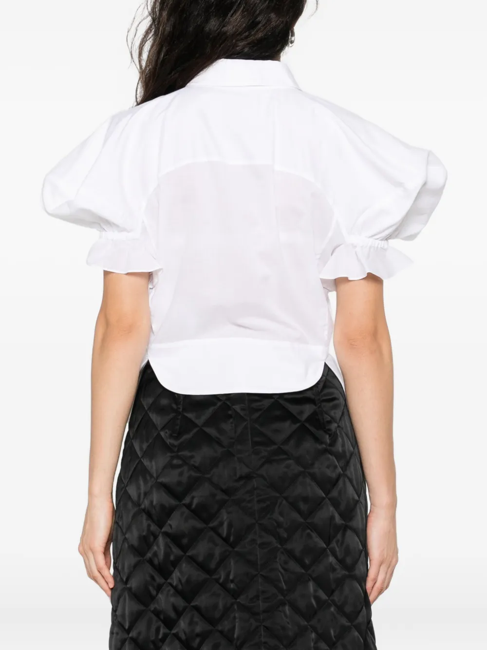 Vivienne Westwood Blouse met pofmouwen en kraag Wit