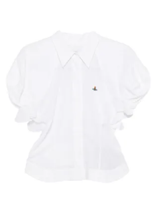 極希少　ヴィヴィアンウエストウッド　Tシャツ　パフスリーブ　天使プリント　S　白 Vivienne Westwood パフスリーブ シャツ | ホワイト | FARFETCH JP