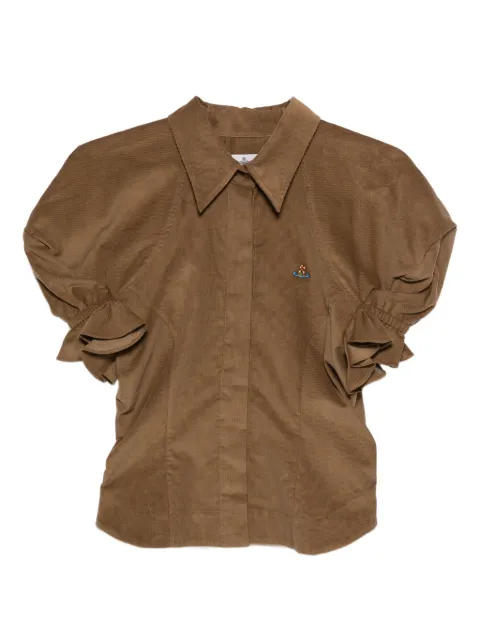Vivienne Westwood ruffled-sleeve cotton top