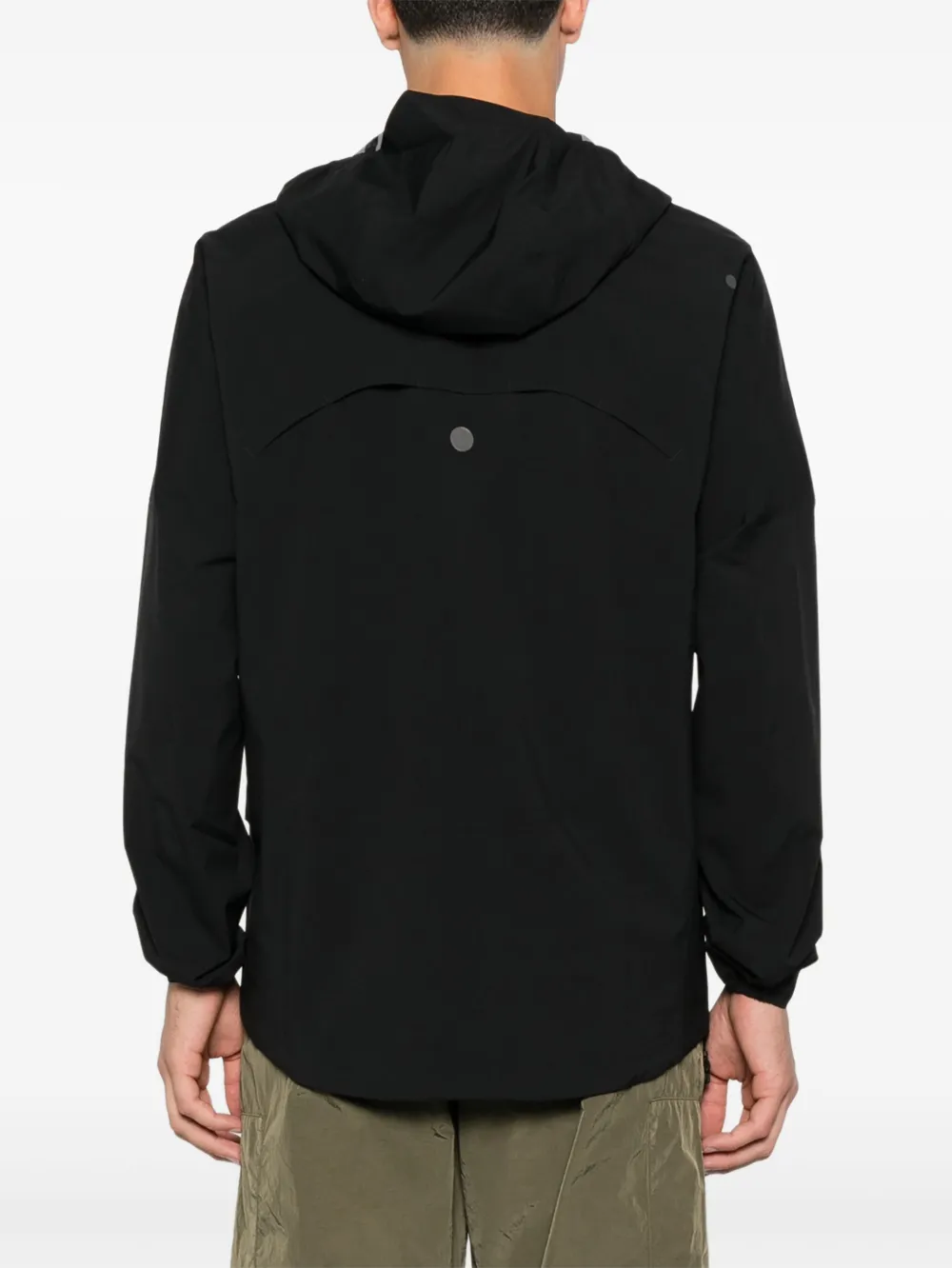 ASICS hooded zip-up jacket Zwart