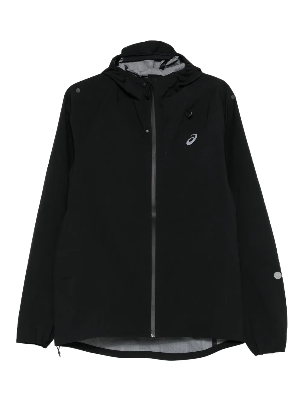 ASICS hooded zip-up jacket Zwart