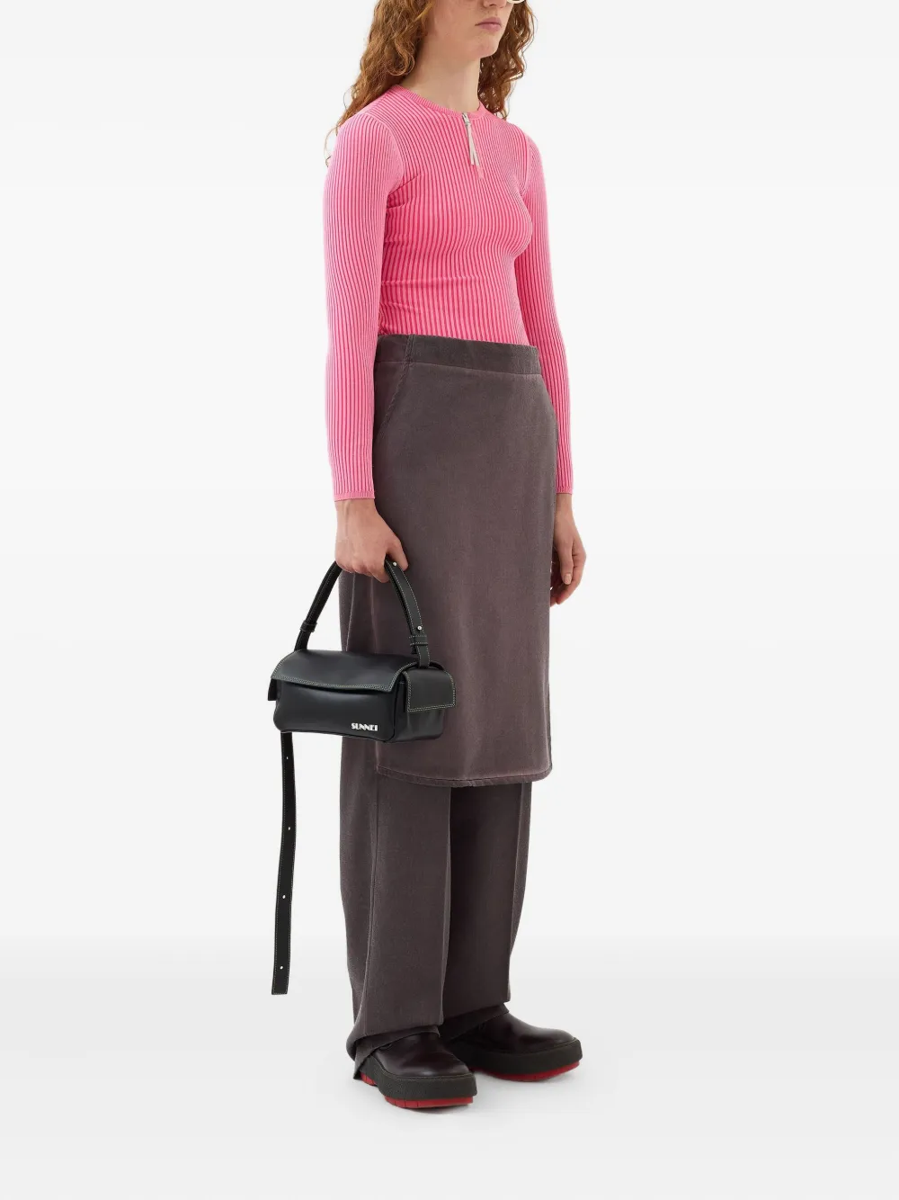 Sunnei layered wool trousers | Straight-Leg Pants | Image 2
