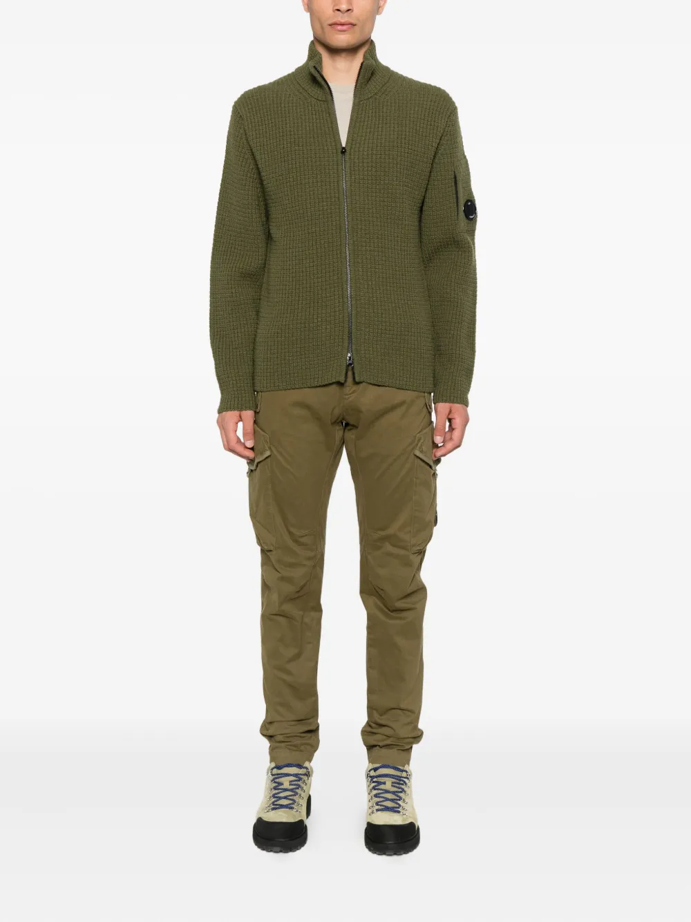 C.P. Company zip-front ribbed cardigan | Cardigans | Image 2