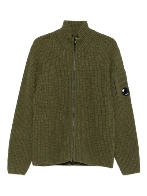 C.P. Company zip-front ribbed cardigan