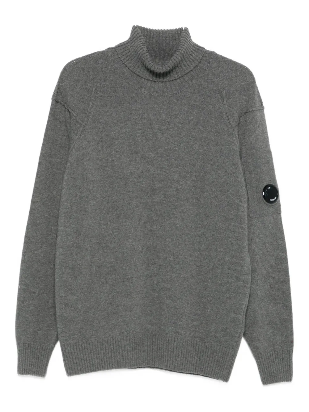 C.p. Company Knitwear Turtle Neck In Lambswool Grs Clothing In Gray
