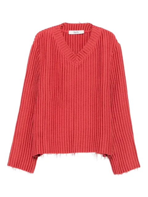 Séfr Agustin waffle-knit sweater