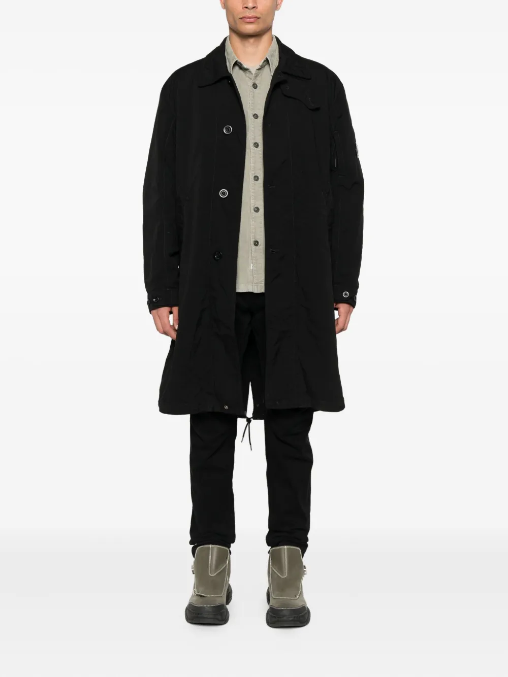 C.P. Company button-fastening Lens-detail coat | Peacoats | Image 2