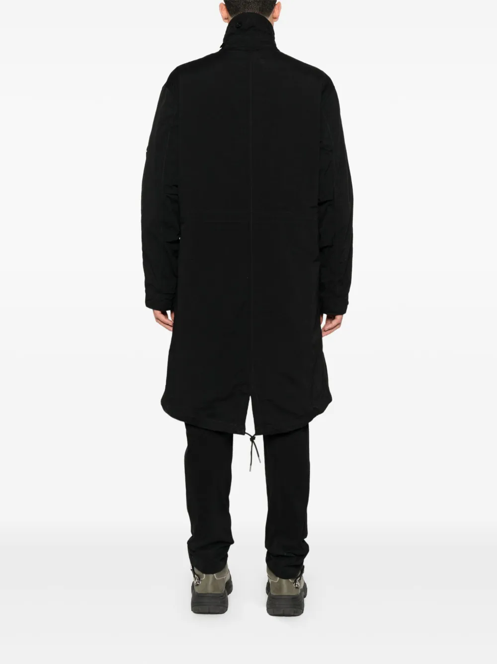 C.P. Company Jas met knoopsluiting en Lens-detail Zwart