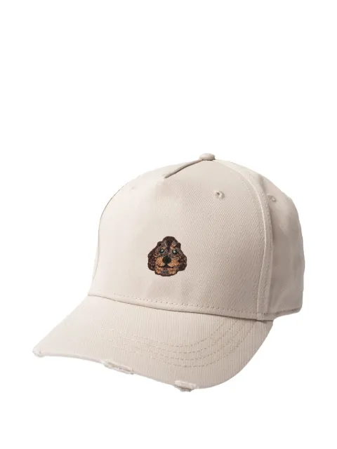 PELO FOUNDATION gorra de béisbol con bordado y efecto envejecido