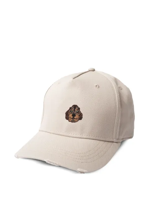 PELO FOUNDATION embroidered distressed baseball cap