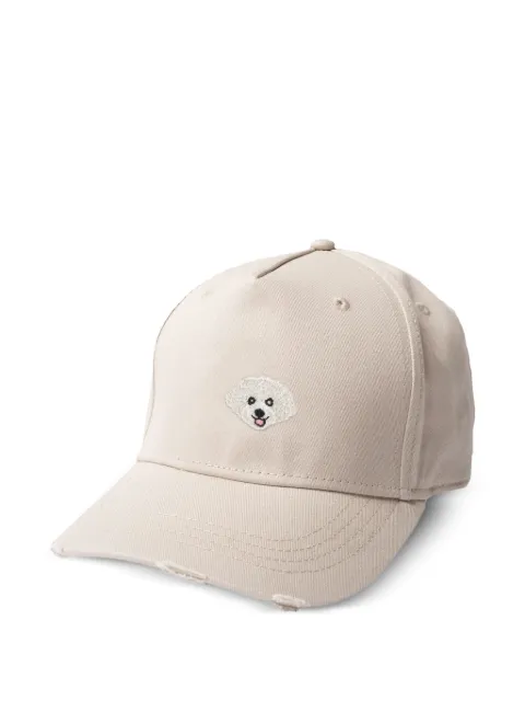 PELO FOUNDATION embroidered distressed baseball cap