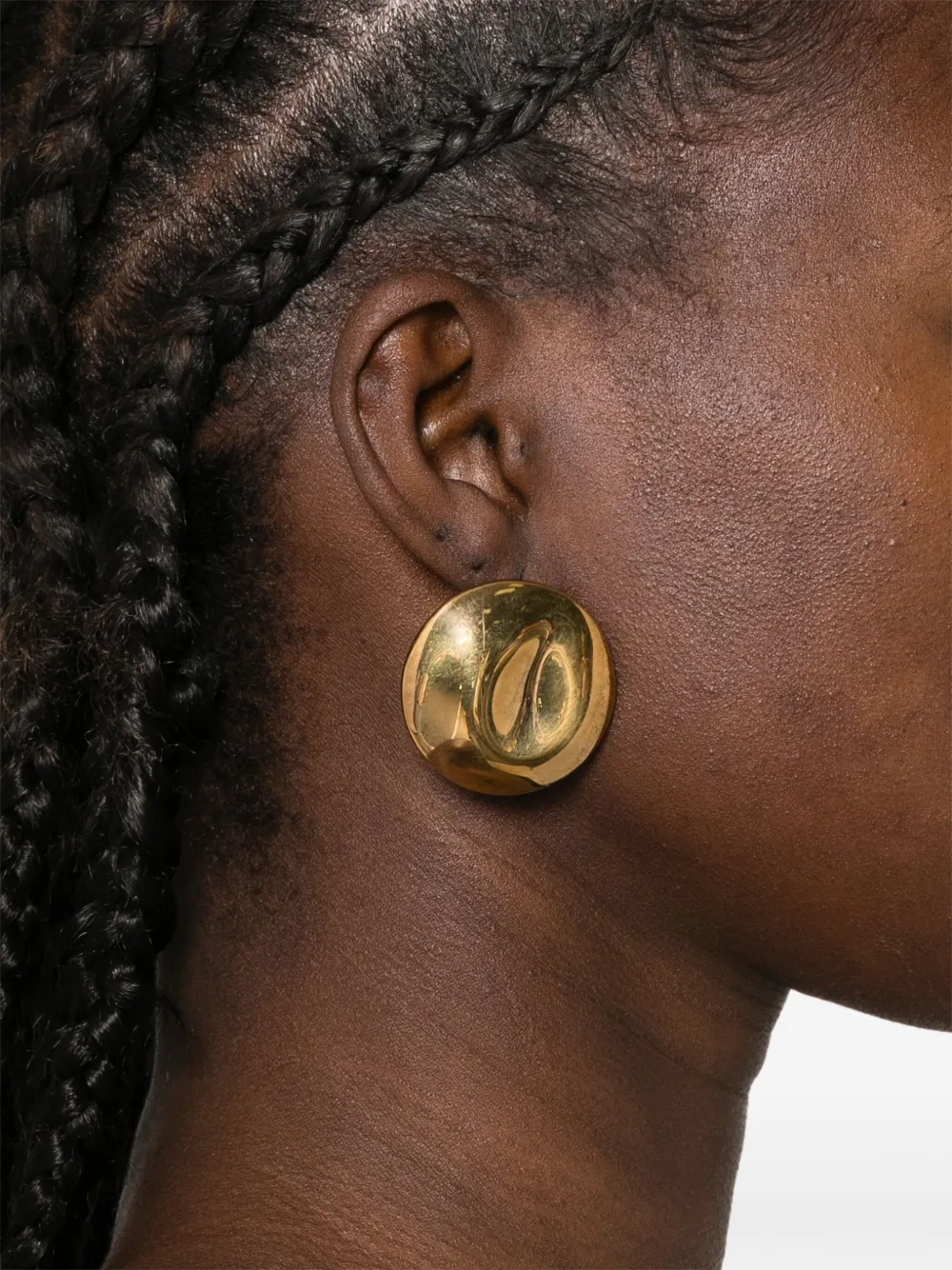 Golden Goose disc earrings - Goud