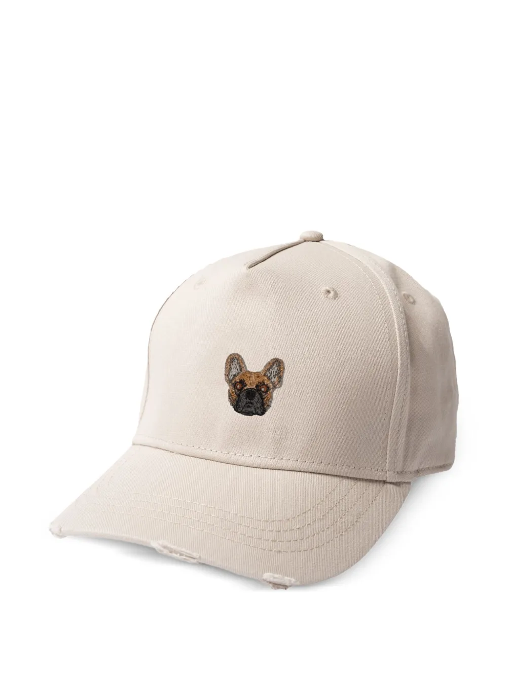 PELO FOUNDATION french bulldog embroidered baseball cap | Neutrals | Image 1