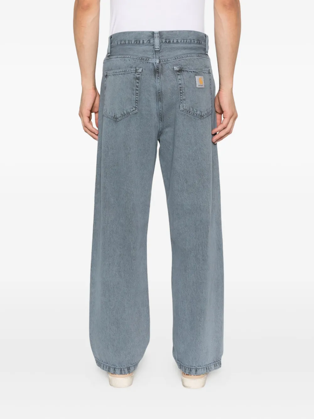 Carhartt WIP Landon jeans met logopatch Blauw
