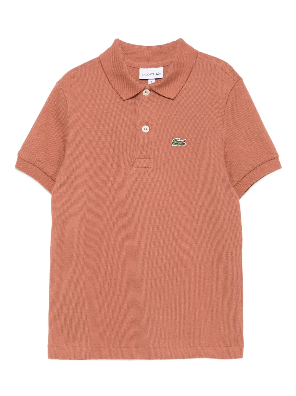 Lacoste Kids Poloshirt met logopatch Bruin