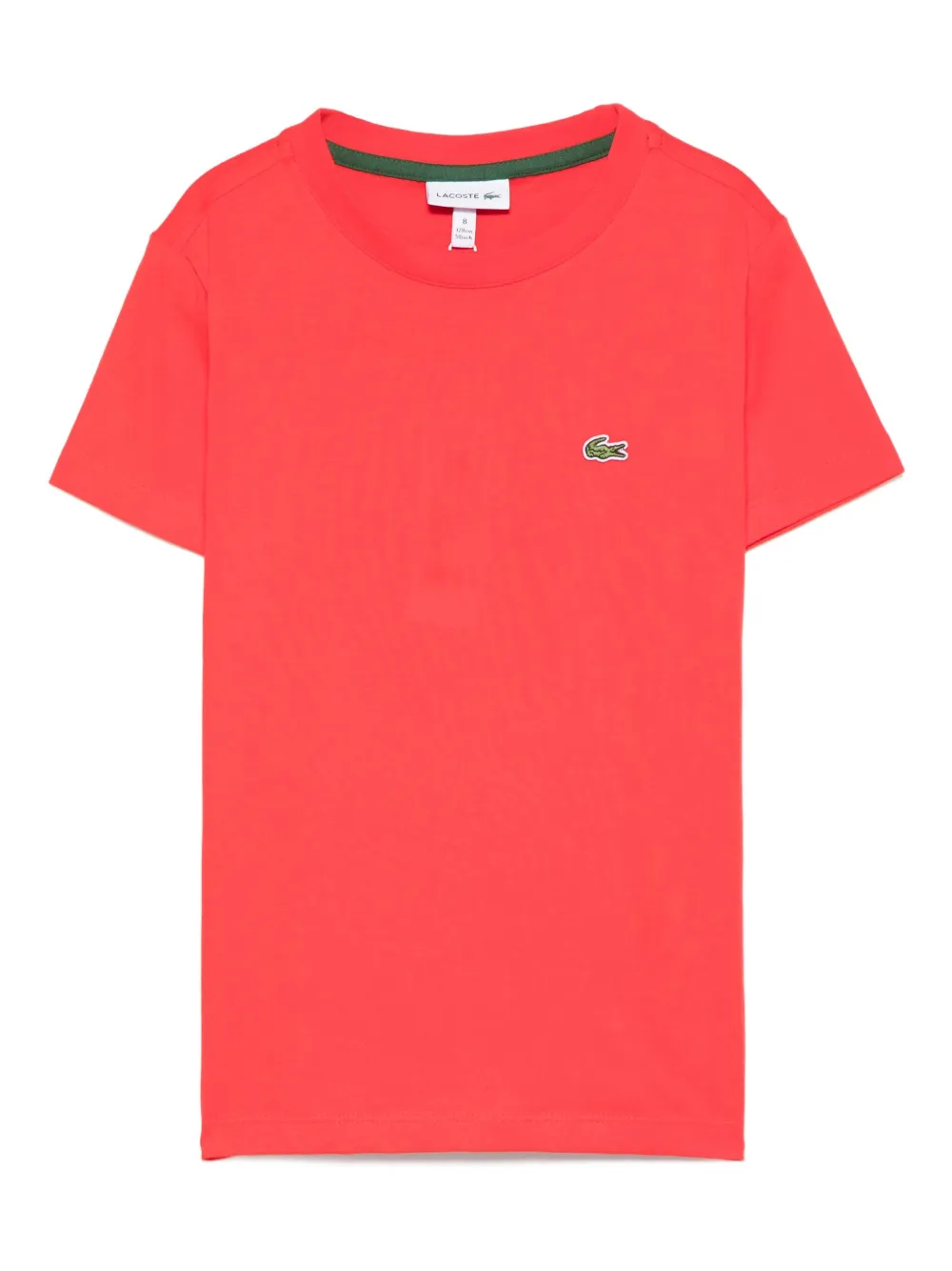 Lacoste Kids T-shirt met logopatch Rood