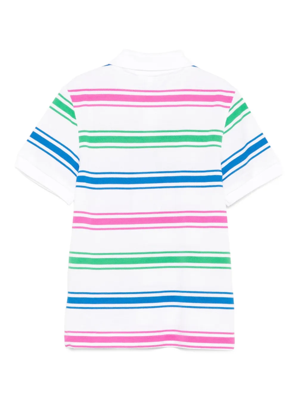 Lacoste Kids Gestreept poloshirt Wit