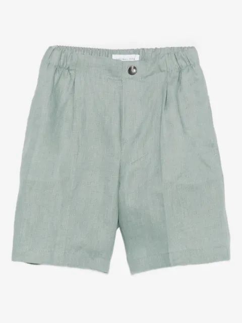 michael coal Geplooide linnen shorts