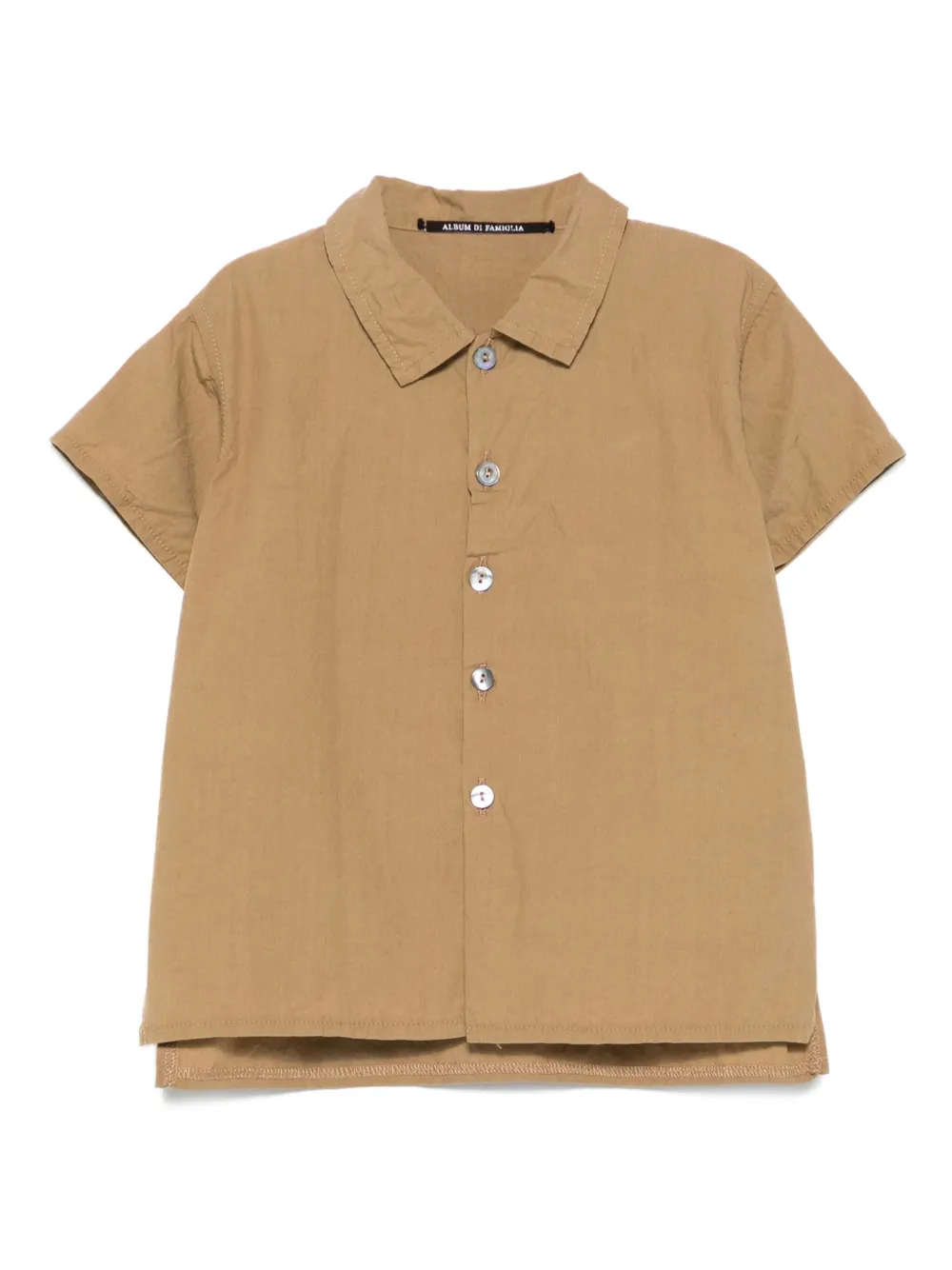 Album Di Famiglia Kids Camicia a maniche corte con bottoni - Toni neutri