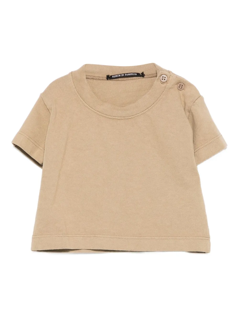Album Di Famiglia Kids ボタン Tシャツ - ニュートラル Album Di Famiglia Kids ボタン Tシャツ - ニュートラル