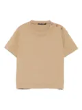 Album Di Famiglia Kids button-detail cotton T-shirt - Neutrals