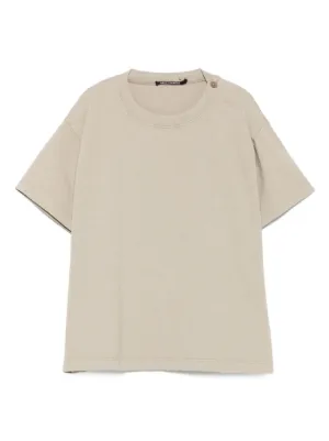 Album Di Famiglia Kids ボタンディテール Tシャツ | ニュートラル