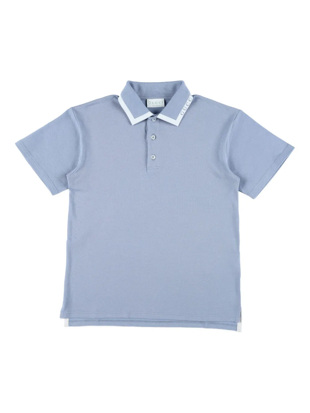 Gucci Kids short-sleeve polo shirt Blauw