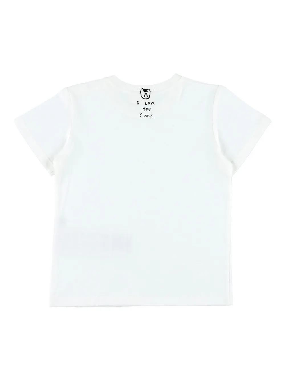 Gucci Kids T-shirt met grafische print Wit