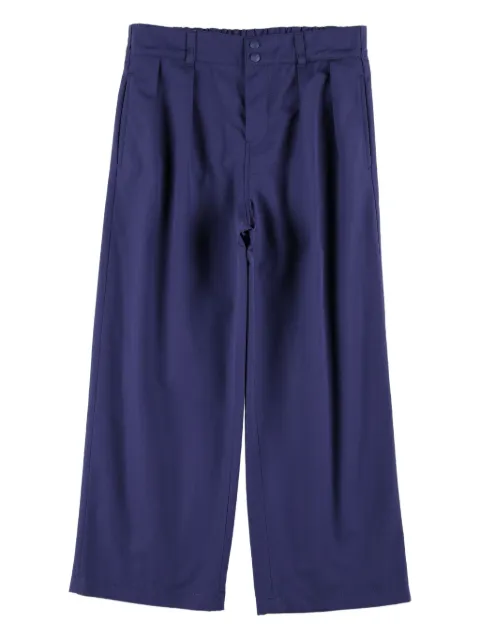 Gucci Kids pleated-front cotton trousers